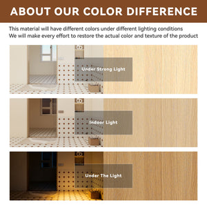 Freestanding Bathroom Vanity Set With Tall Side Cabinet, 3 Drawers And 3 Door Cabinet, Integrated Sink, Large Storage - Glossy White / Light Oak