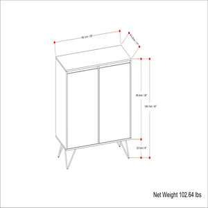 Hunter - Medium Storage Cabinet - Natural