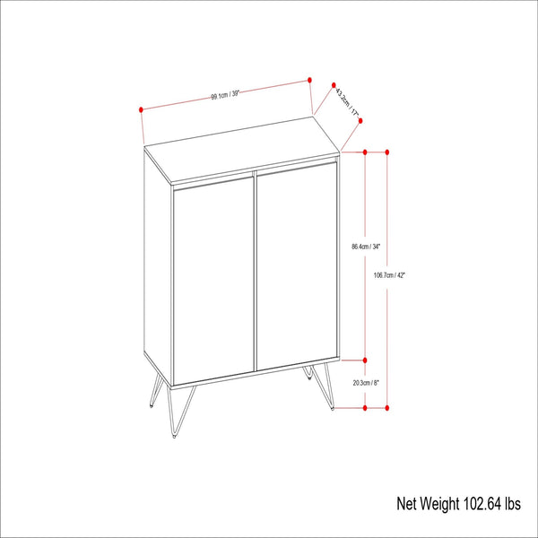 Hunter - Medium Storage Cabinet - Natural