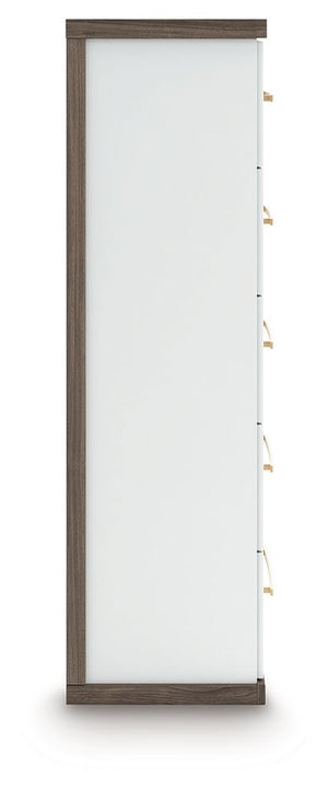 Kendanport - Five Drawer Chest - Brown / White