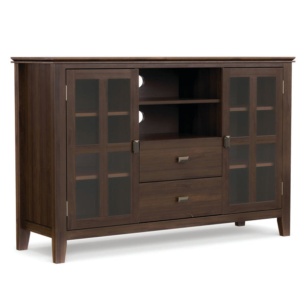 Artisan - Tall TV Media Stand - Natural Aged Brown