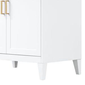 Bathroom Vanity With Sink Top, Adjustable Shelf, Door Organizers
