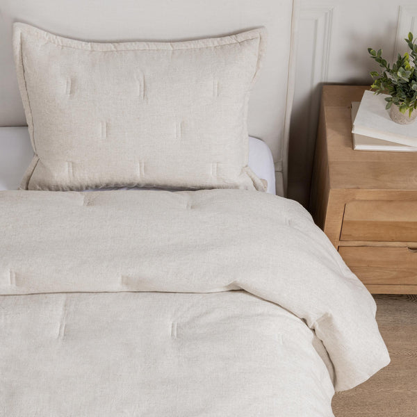 Talia - Comforter Euro Sham - Natural