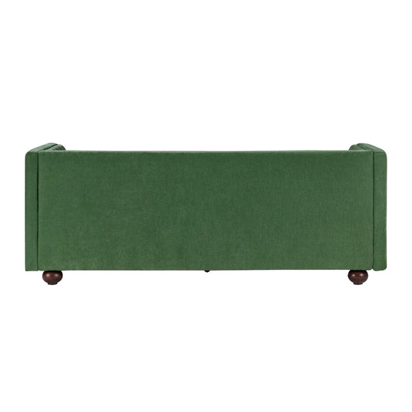 3 Seater Sofa Upholstery With Square Arms, Living Room Couch