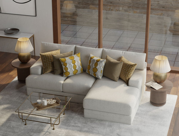 Tori - Sectional With Comfort Coil Seating And Accent Pillows Included