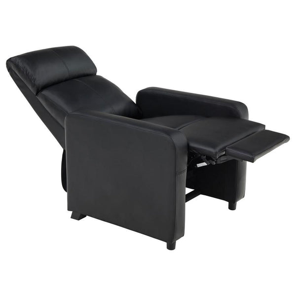 Toohey - 3 Piece Upholstered Tufted Recliner Living Room Set - Black