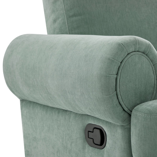 Manual Swivel Recliner Rocker Chair With Adjustable Backrest