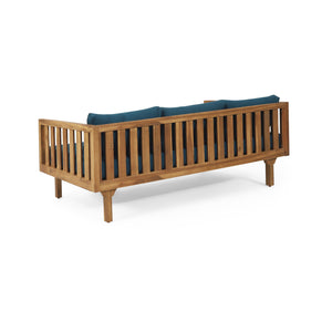 Claremont - 3 Seater Daybed Teak Acacia Wood Water Resistant Cushions