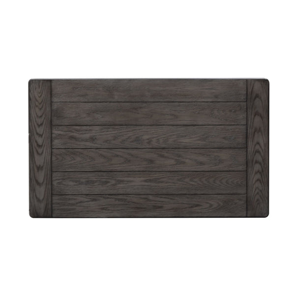 Allyson Park - Rectangular Cocktail Table - Wirebrushed White / Charcoal