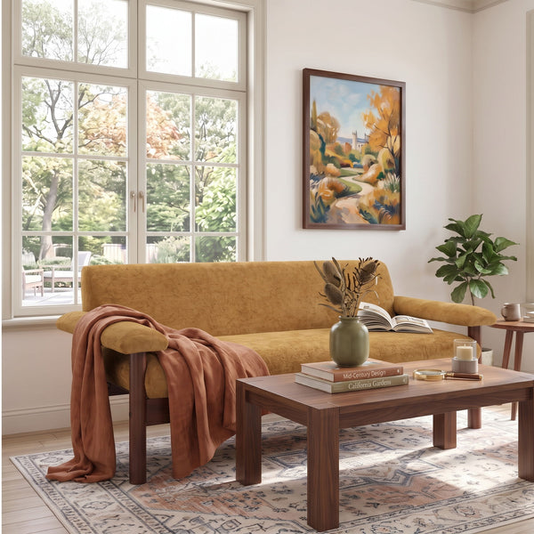 Modern Sofa Couch With Pillow Top Arms