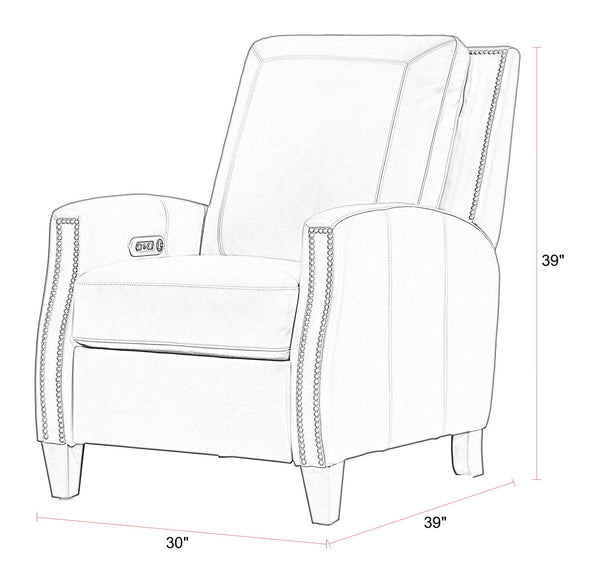 Hunter - Power Cordless High Leg Recliner