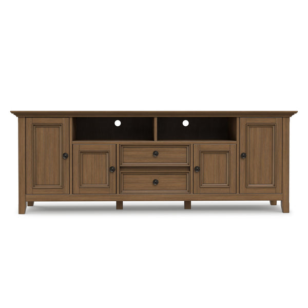 Amherst - Wide TV Media Stand - Rustic Natural Aged Brown