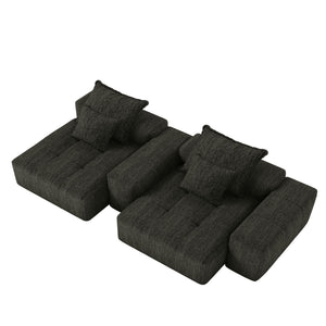 Modern Oversized Diy Combination, Modular Sectional Sofa With Pillows