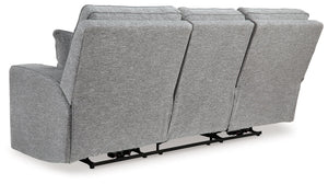 Biscoe - Power Reclining Sofa With Adj Headrest - Pewter