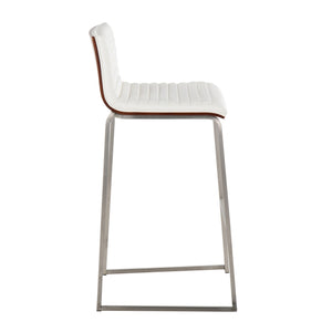 Mason Mara - Contemporary Fixed Height Barstool (Set of 2)