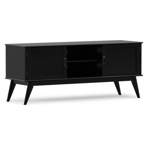 Draper - Handcrafted Mid Century Low TV Media Stand