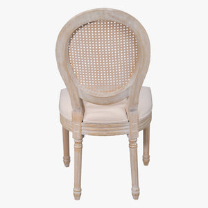 French Country Dining Chairs & Round Back (Set of 2)