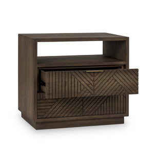 Santa - 2-Drawer Nightstand - Toasted Brown