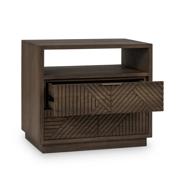 Santa - 2-Drawer Nightstand - Toasted Brown