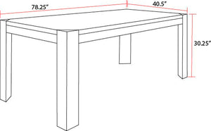 Cedar Fork - Rectangular Dining Table - Smoked Arabica