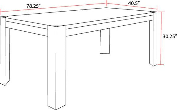 Cedar Fork - Rectangular Dining Table - Smoked Arabica