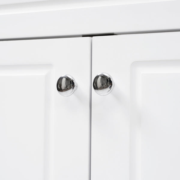 Bathroom Vanity Cabinet Only, 6 Soft Close Drawers & Double Doors - White