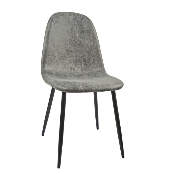 Modern Accent Dining Chairs Upholstered Seat, Metal Legs (Set of 4)