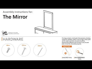 Bostwick Shoals - Bedroom Mirror - White