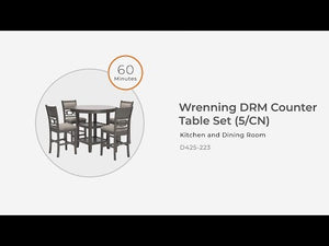 Wrenning - Drm Counter Table Set (Set of 5) - Gray
