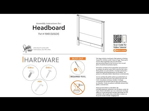 Trinell - Panel Bed
